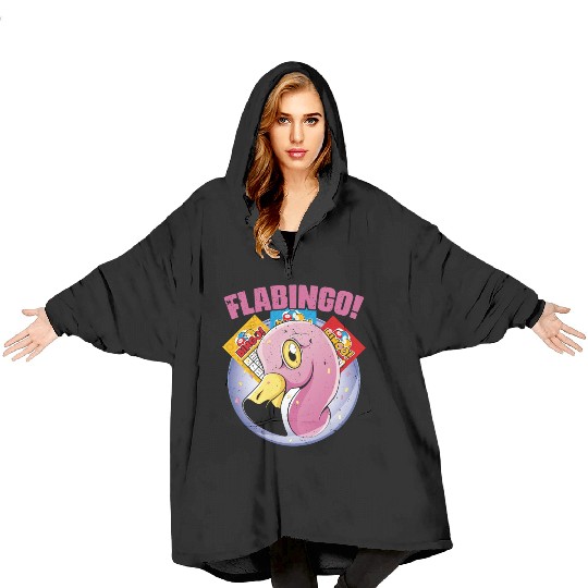 Vintage Flabingo Flamingo Bingo For Bingo Player Blanket Hoodies