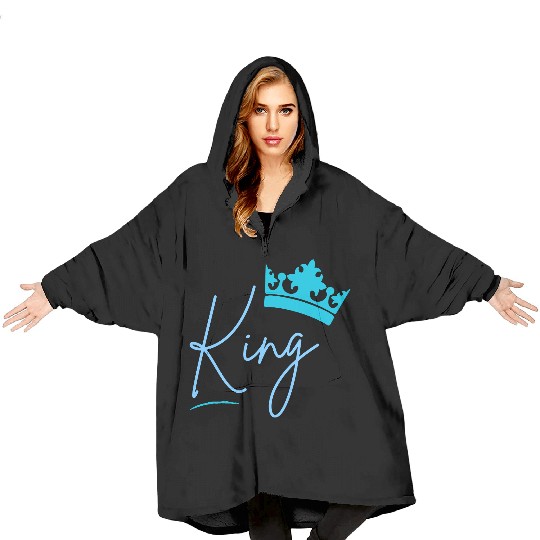 King Blanket Hoodies For Men, King Birthday Blanket Hoodies