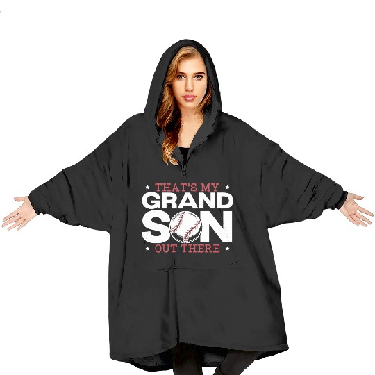 Baseball Grandma Baseball Grandpa Baseball Fan Blanket Hoodies