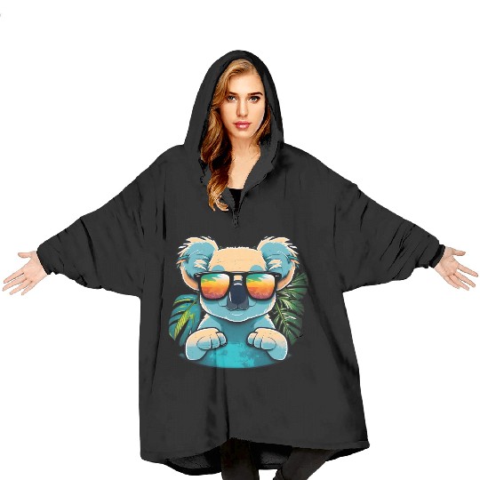 Tropical Koala Sunglasses Shades Australian Animal Blanket Hoodies
