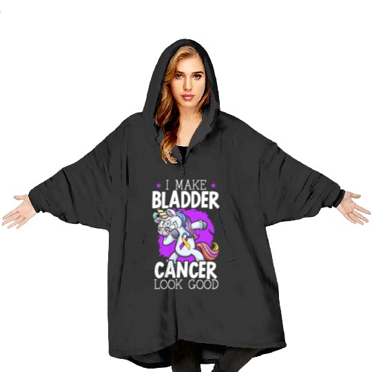 Bladder Cancer Warrior Bladder Cancer Awareness Blanket Hoodies