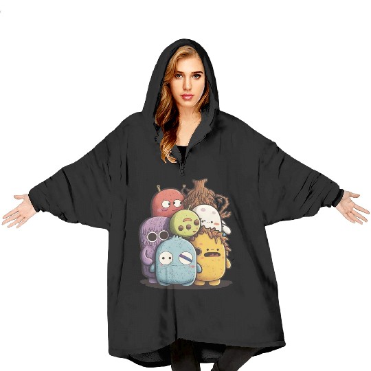 my imaginary friends Blanket Hoodies