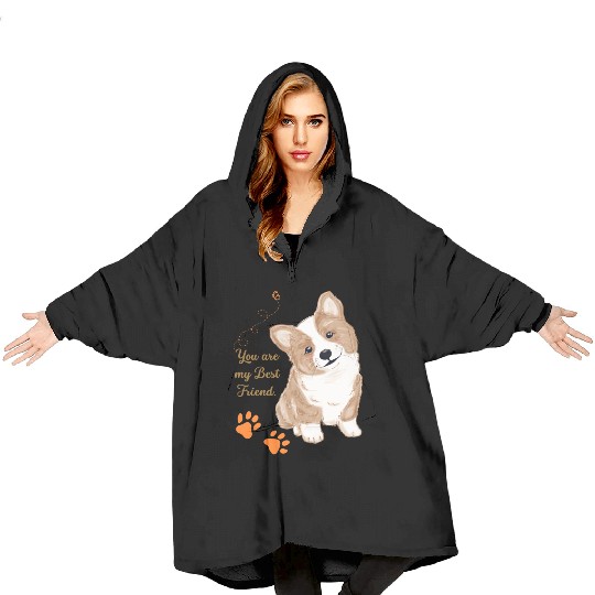 My Best Furry Friend! Blanket Hoodies