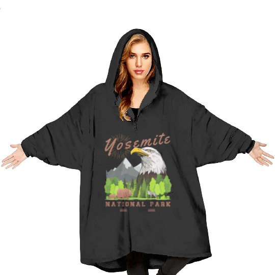Yosemite National Park Blanket Hoodies
