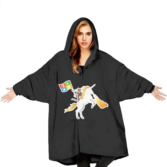 Ninja Cat Unicorn Blanket Hoodies