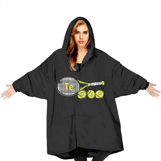 Funny Science Sport Tennis Periodic Table Blanket Hoodies