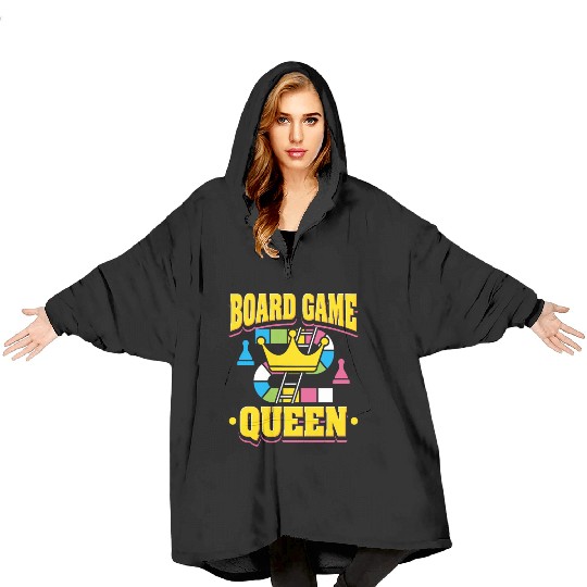 Board Game Queen Blanket Hoodies