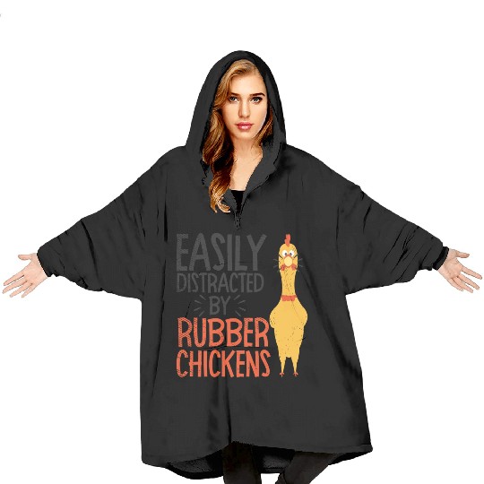 Rubber Chicken Enthusiast Loud Scream Yellow Blanket Hoodies