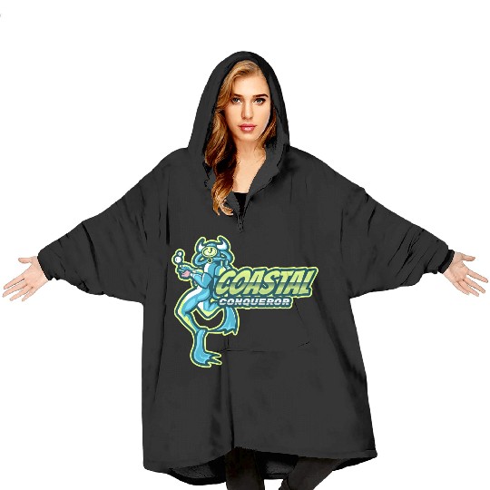 Coastal Conqueror | Swimming Character Blanket Hoodies
