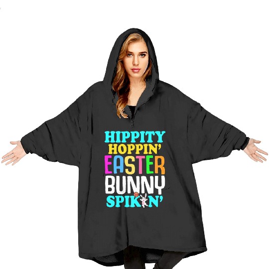 Easter Volleyball Bunny Holiday Rabbit Sport Blanket Hoodies