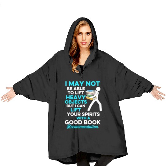 Librarian Bookworm Book Nerd Reading Library Blanket Hoodies