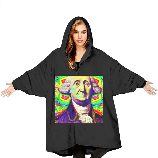 Trippy George Washington Blanket Hoodies