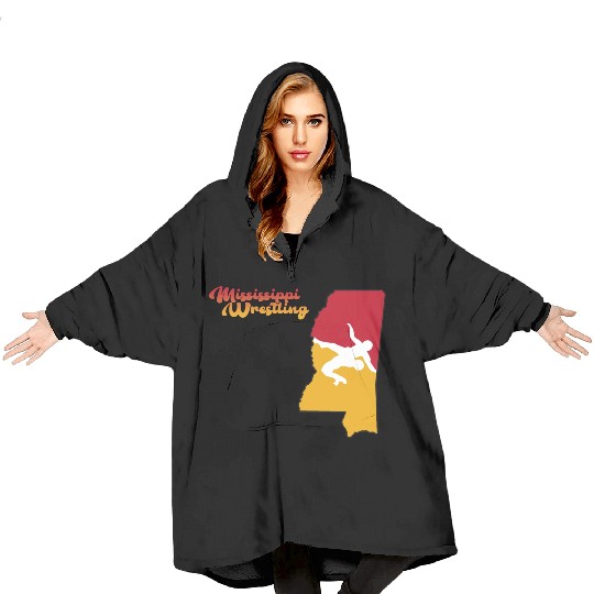 Mississippi Wrestling Blanket Hoodies