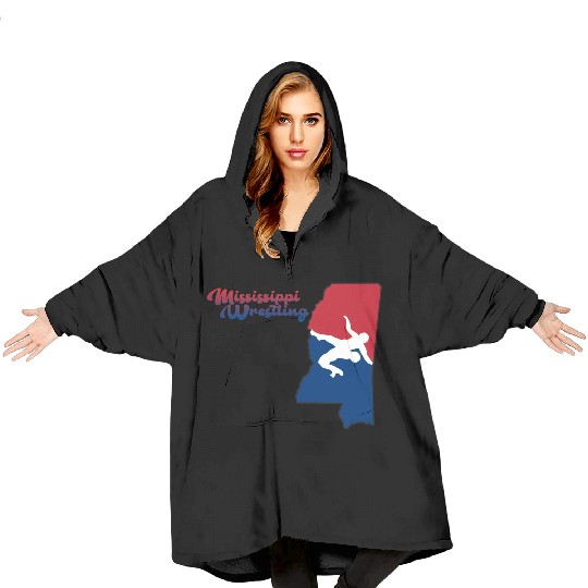 Mississippi Wrestling Blanket Hoodies