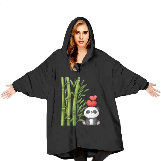 Bamboo Panda Blanket Hoodies