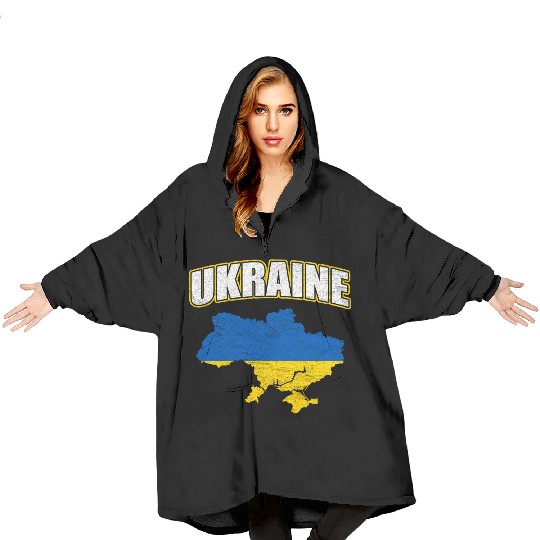 Ukraine Flag Nation National Colors Origin Kiev Blanket Hoodies