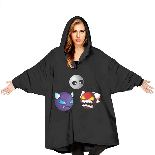 geometry dash insane game Blanket Hoodies