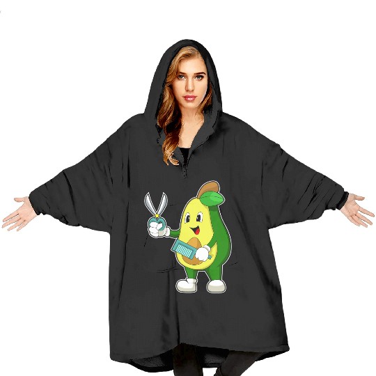 Avocado Hairdresser Scissors Comb Blanket Hoodies