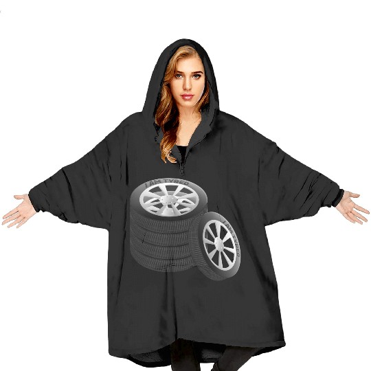 I am Tyred (Tired) - Punny Meme Design (Variant 2) Blanket Hoodies