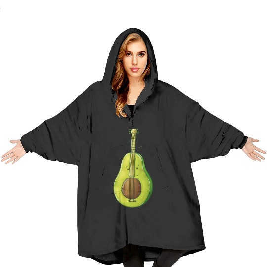Avocado Guitar Blanket Hoodies