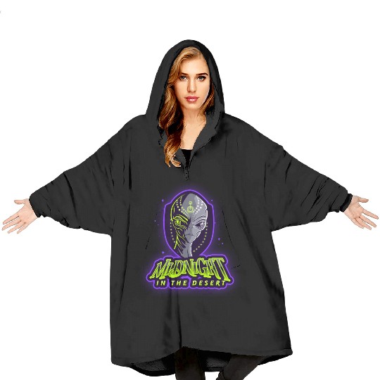 Midnight in the Desert Blanket Hoodies