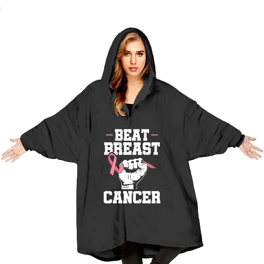 Beat Breast Cancer Advocacy Breast Cancer Blanket Hoodies