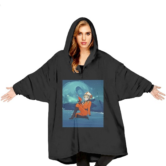 Atom Punk Aesthetic Vaporwave Futuristic Blanket Hoodies