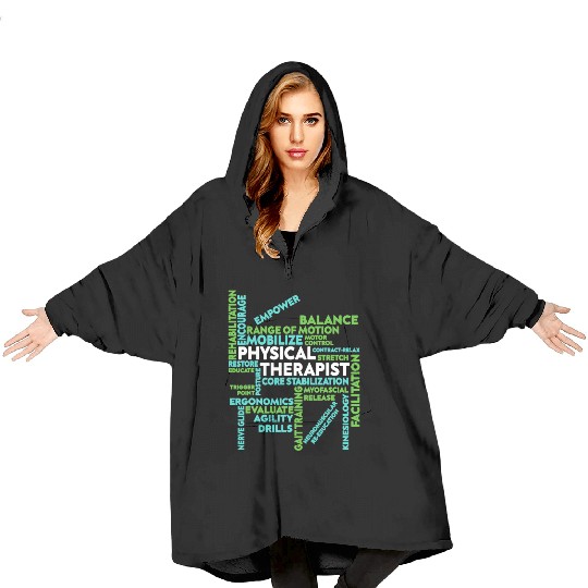 Physical Therapist Blanket Hoodies Mobilize Core