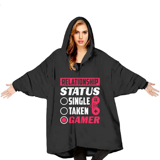 Relationship Status Gamer Lover Gaming Video Game Blanket Hoodies