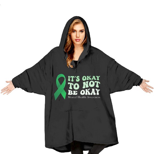 its okay to not be okay Mental Health Awareness Blanket Hoodies