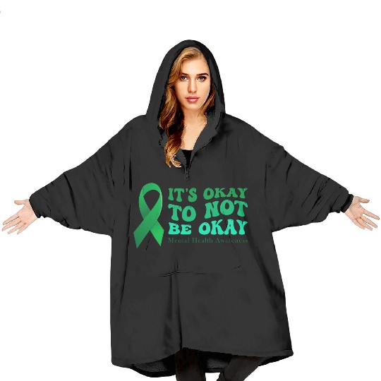 its okay to not be okay Mental Health Awareness Blanket Hoodies
