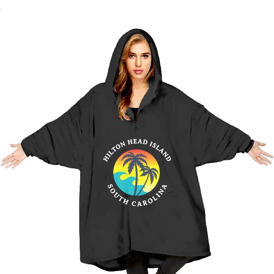 Hilton Head Island South Carolina Blanket Hoodies