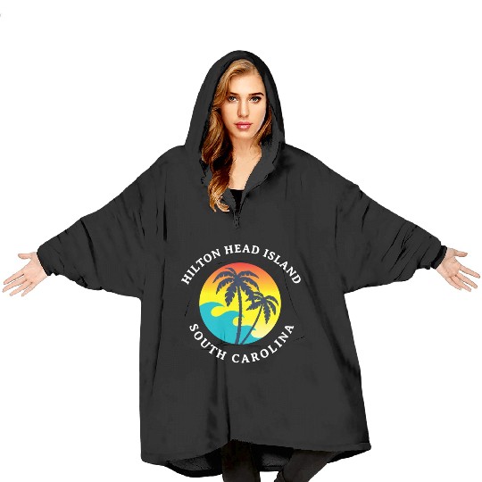Hilton Head Island South Carolina Blanket Hoodies