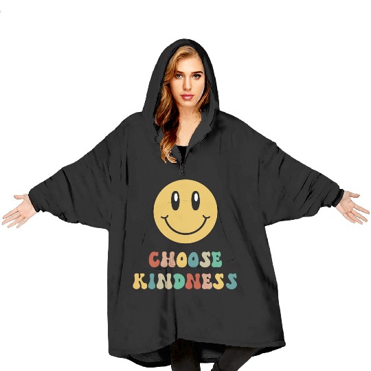 Choose Kindness Teacher Kindergarten Gift Preschoo Blanket Hoodies