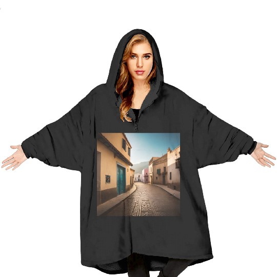Fantasy pictures ,town Morocco ,city Tangier Blanket Hoodies