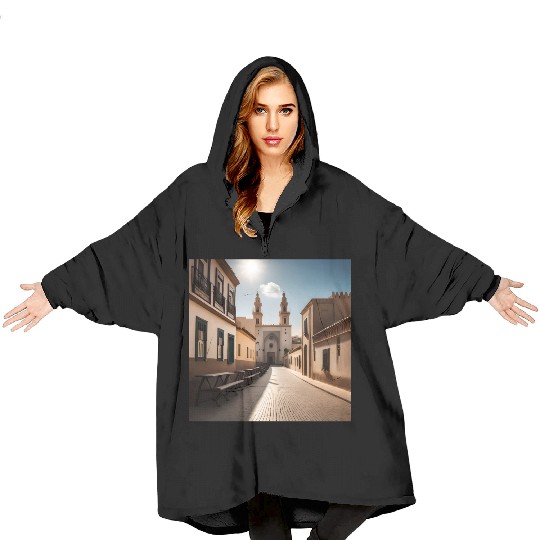 Fantasy pictures ,town Morocco ,city casablanca Blanket Hoodies