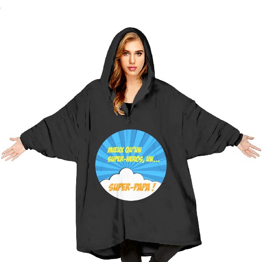 Super-dad super-hero Best dad Father's day Comics Blanket Hoodies