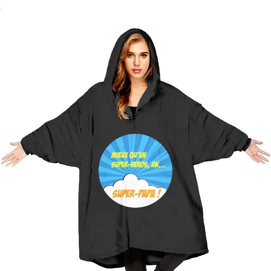 Super-dad super-hero Best dad Father's day Comics Blanket Hoodies