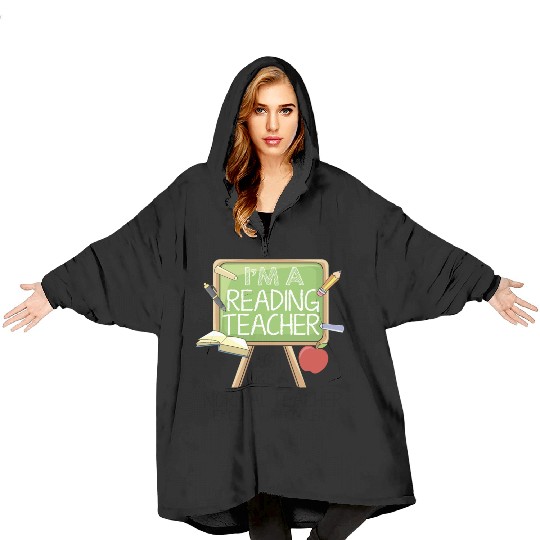 Reading Teacher Blanket Hoodies