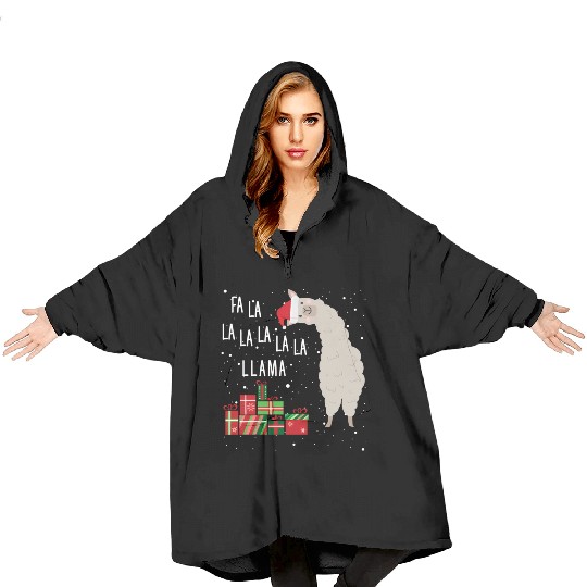 Fa La La Llama Blanket Hoodies