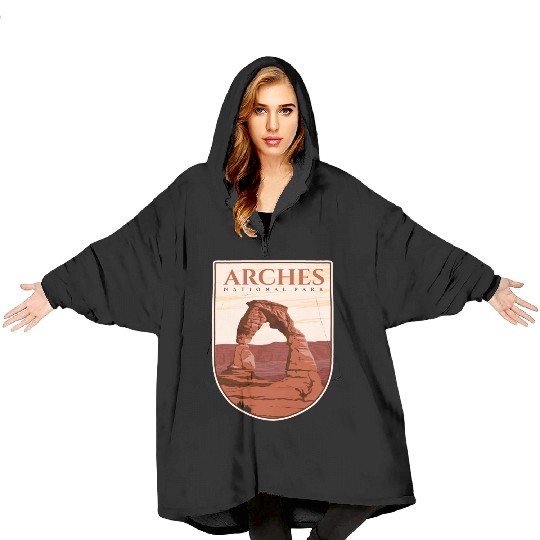 Arches national park Blanket Hoodies