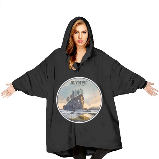 Olympic National Park Blanket Hoodies