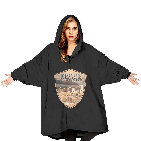 mesa verde national park Blanket Hoodies