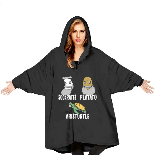 Philosophy Socrates Plato Aristotle Meme For Philo Blanket Hoodies