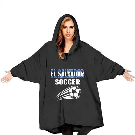 El Salvador Soccer Fans Jersey Salvadorean Blanket Hoodies