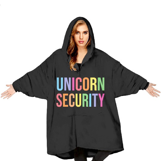 Uorn Security Dad Mom Daughter Blanket Hoodies