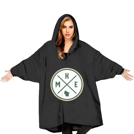 Milwaukee Circle Patch Green Blanket Hoodies