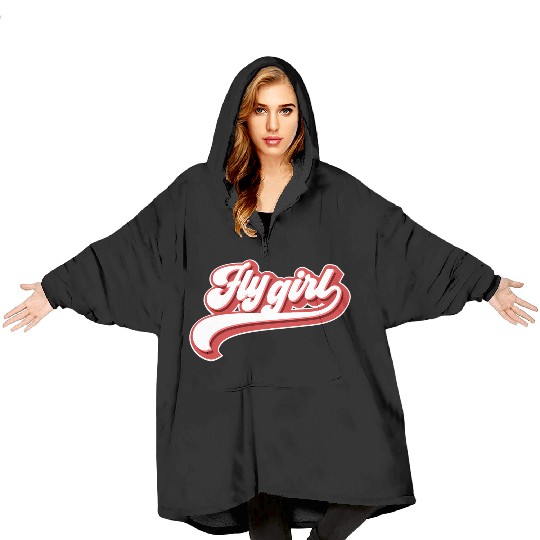 Fly 80S 90S Old School Hip Hop Blanket Hoodies