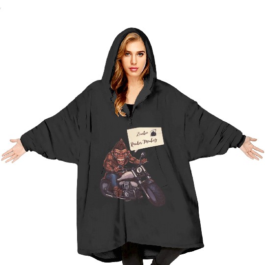 zombie Raider Monkey Blanket Hoodies