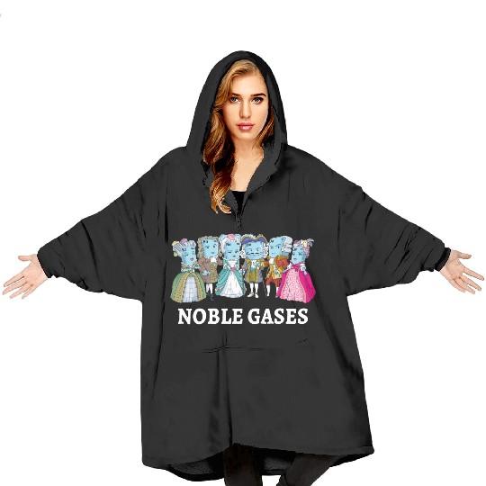 Noble Gases Science Pun Joke Funny Periodic Table Blanket Hoodies